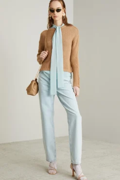 Maglia in cashmere - Cammello
