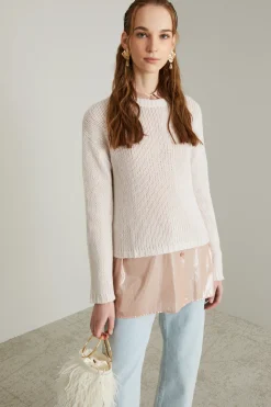 Maglia in cashmere - Rosa Chiaro