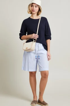 Maglia in cotone - Blu