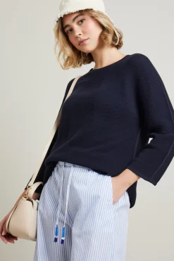 Maglia in cotone - Blu
