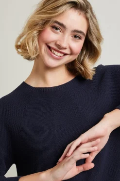 Maglia in cotone - Blu