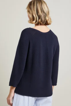 Maglia in cotone - Blu