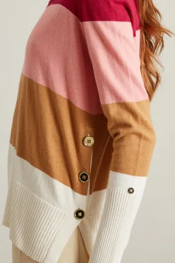 Maglia in cotone e cashmere - Rosa Cammello