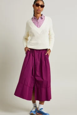 Maglia in filato di cotone - Latte