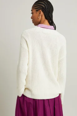 Maglia in filato di cotone - Latte