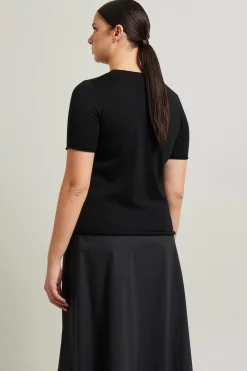 Maglia in filato di pura lana - Nero