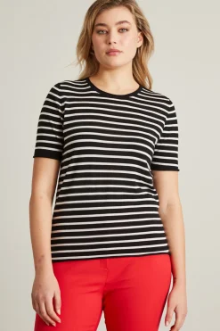 Maglia in filato di pura lana - Nero Bianco