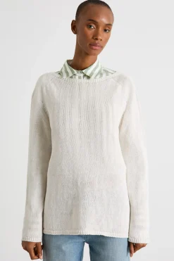 Maglia in filato leggero - Bianco