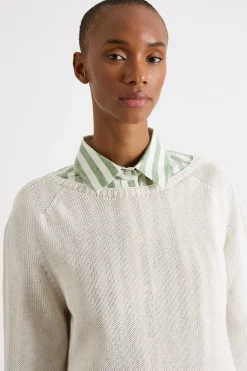 Maglia in filato leggero - Bianco