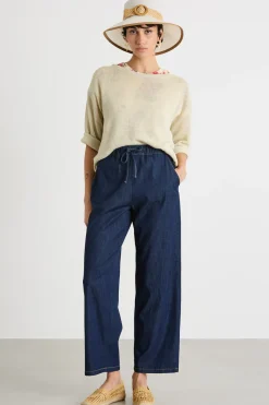 Maglia in filato rasato - Beige