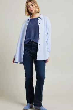 Maglia in lurex - Blu