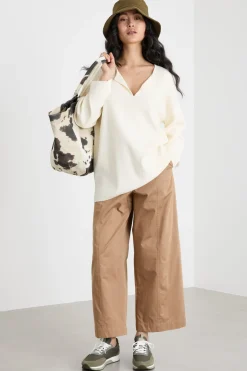 Maglia in viscosa crepe - Bianco