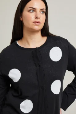 Maglia lavorazione jacquard - Nero Bianco