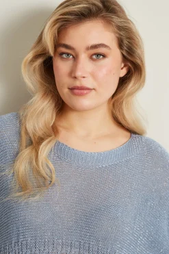 Maglia lurex - Ceruleo