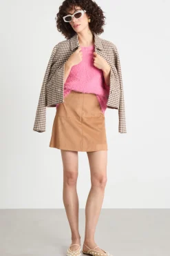 Maglia morbida effetto furry - Rosa
