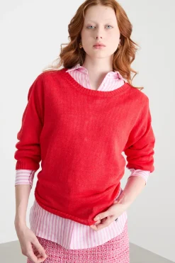 Maglia oversize - Rosso