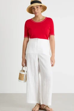 Maglia semi-aderente a manica corta - Rosso