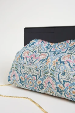 Maxi pochette fantasia - Azzurro
