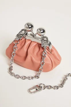 Micro clutch in pelle - Rosa