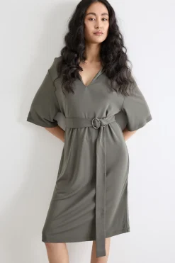 Minidress in jersey - Grigio