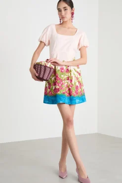 Minidress in tela - Rosa Chiaro