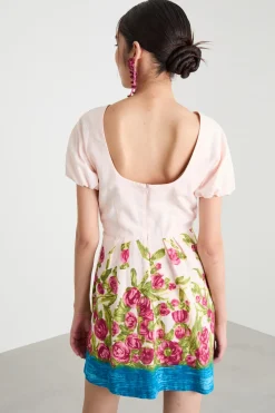 Minidress in tela - Rosa Chiaro