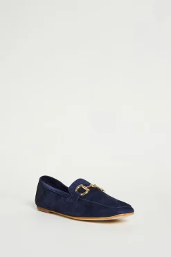 Mocassini in pelle scamosciata - Blu