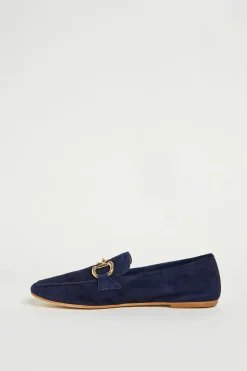 Mocassini in pelle scamosciata - Blu