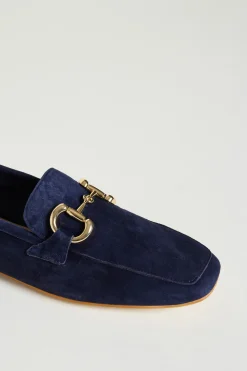 Mocassini in pelle scamosciata - Blu