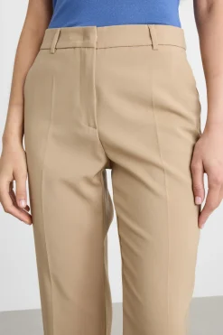 Morbido pantalone a sigaretta - Cammello