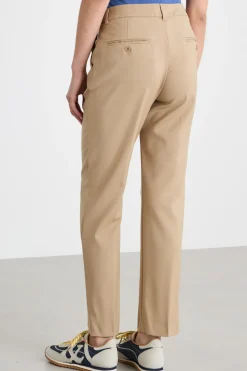 Morbido pantalone a sigaretta - Cammello