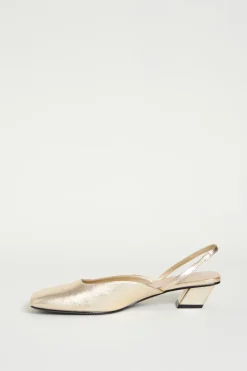 Mules slingback laminate - Oro