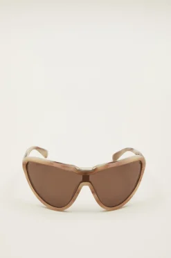 Occhiali da sole a mascherina - Beige