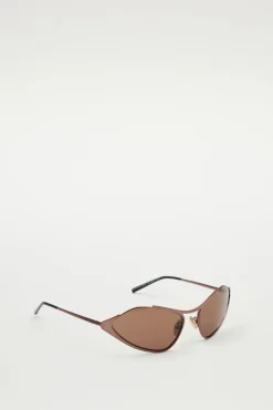 Occhiali da sole cat-eye - Marrone