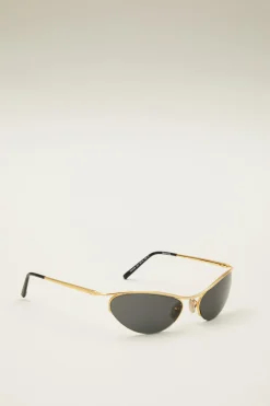 Occhiali da sole cat-eye - Oro Nero