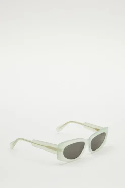 Occhiali rettangolari in acetato - Menta