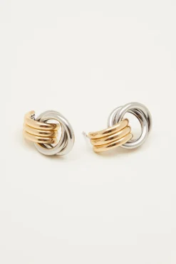 Orecchini ad anelli - Oro Argento