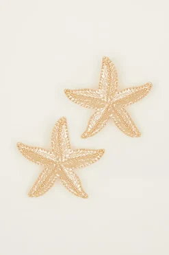 Orecchini a stella - Beige