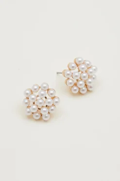 Orecchini con microperline - Bianco