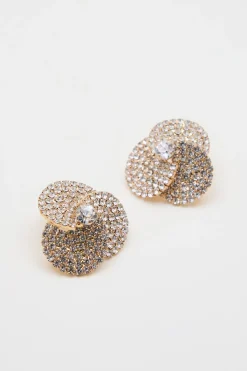 Orecchini con strass - Oro