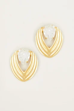 Orecchini con strass - Oro