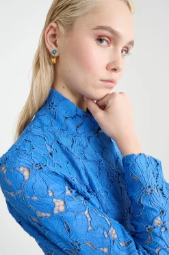 Orecchini pendenti - Azzurro Arancione