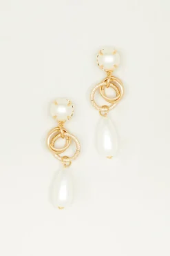Orecchini pendenti - Bianco Oro