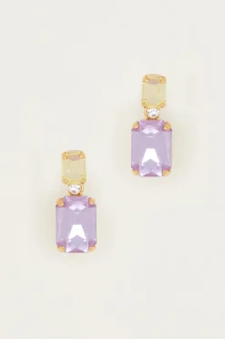 Orecchini pendenti - Giallo Viola