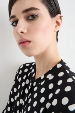 Orecchino con cut-out - Argento