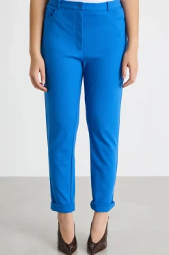 Pantalone aderente in jersey - Azzurro