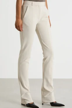 Pantalone aderente in jersey crepe - Beige