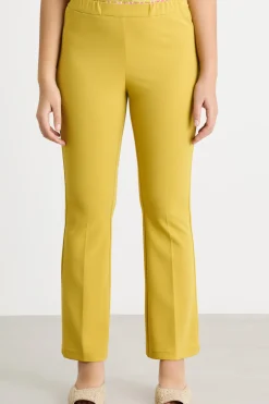 Pantalone aderente in jersey - Giallo