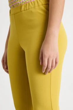 Pantalone aderente in jersey - Giallo