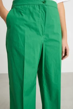 Pantalone ampio con tasche - Verde